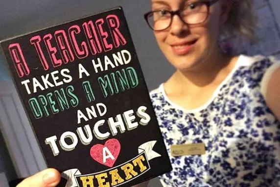 Education student Kelsey amstrong