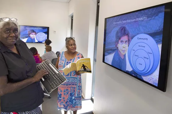 Joy Bulkanhawuy and Brenda Muthamuluwuy