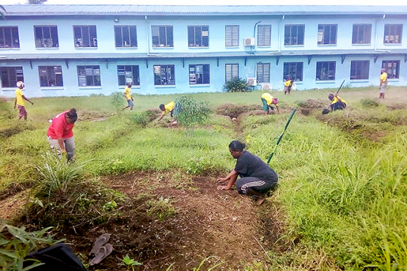 The development of school gardens is helping Papua New Guinea communities produce their own food