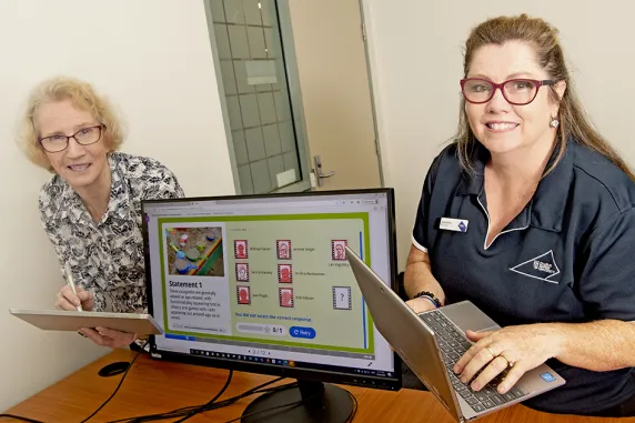 Denise Horvath and Jackie Wynne are part of CDU’s Learnline Development and Training team which helped the university earn a Blackboard Hall of Fame Award.