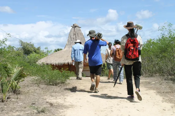 Shannon Kieran studying abroad in rural Indonesia