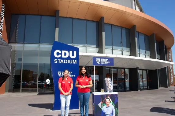 cdu-students-sonal-pereira-and-jemima-fernandes-newsroom
