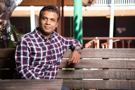 Alumni Awards finalist Sami Azam on Casuarina campus