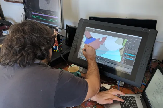 Illustrator and animator Jonathon Saunders