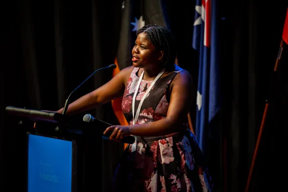 CDU law student Sizol at NT Australian of the Year