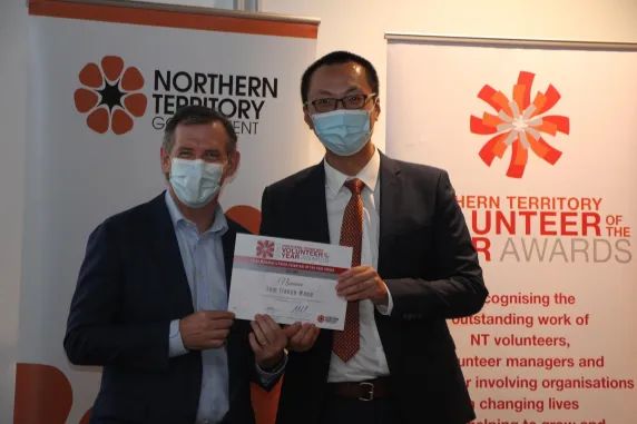 Tom Wang with Chief Minister