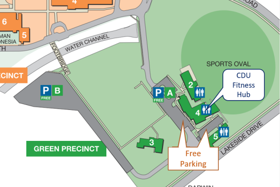 Parking available in front of Green 4 and Green 5 building.