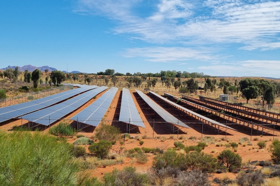 solar panels in Alice Springs