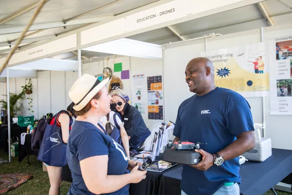 This is an image of staff members at CDU open day 2022