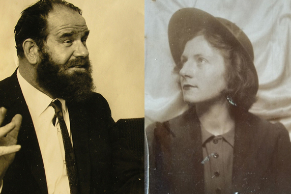 Image, left: Bill Jeffrey, 1968. Jeffrey Family Collection. Right: Jean Edgar, c. 1945. Zakaria Family Collection