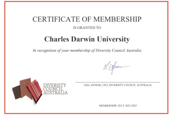 Diversity council Australia certificate of membership