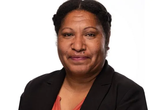 Collethy Jaru smiling