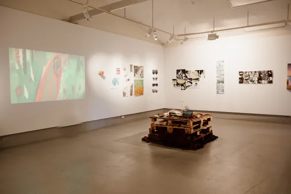 installation shot of gallery