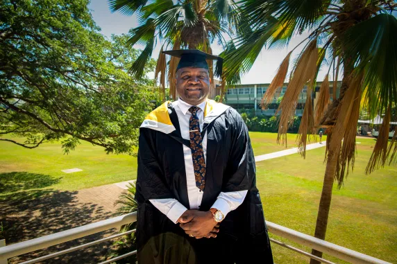 CDU postgraduate student Daniel Pate