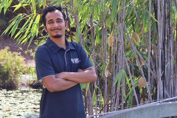 CDU international student Yuvraj Pokhrel