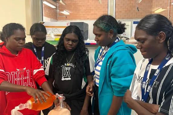Medical students in the classroom