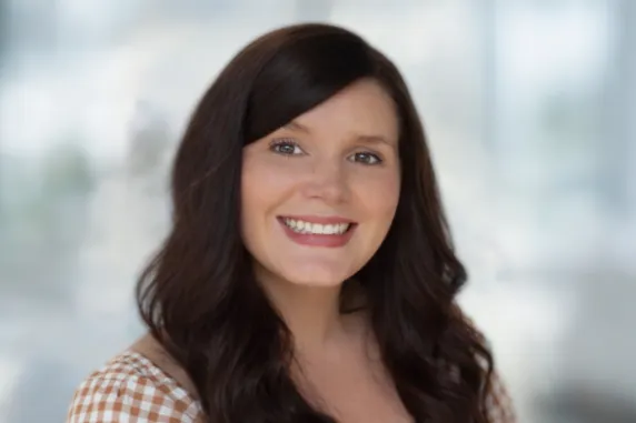 Woman smiling at camera