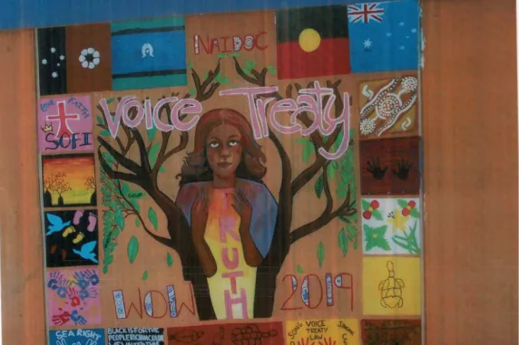 murals painted in Darwin prison by CDU creative researchers
