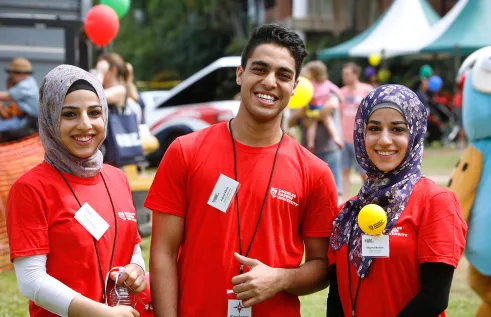 Student ambassadors at Open Day