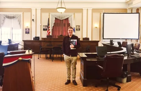 Paul Larder completed his internship at Harvard Law School.