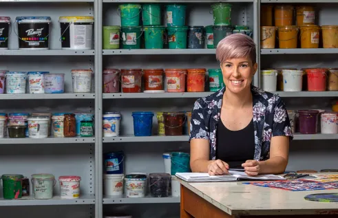 Creative Arts CDU student