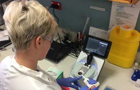 Staff in white coat (RIEL image only)