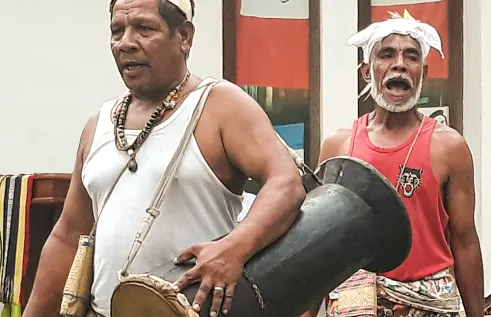 Exhibition opening in Dili