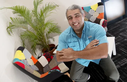 Daniel Gahreman exercising