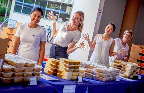 Kindness Shake volunteers