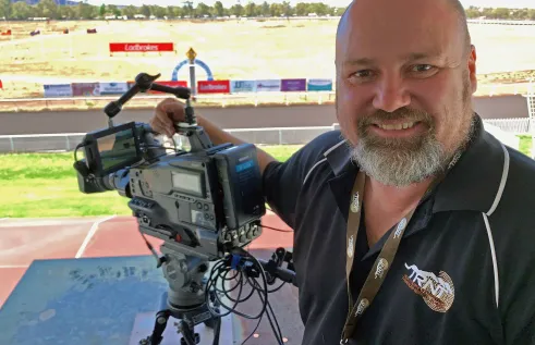 Multimedia Lecturer and horse racing videographer Mikey Boyce adapts to COVID-19 protocols.
