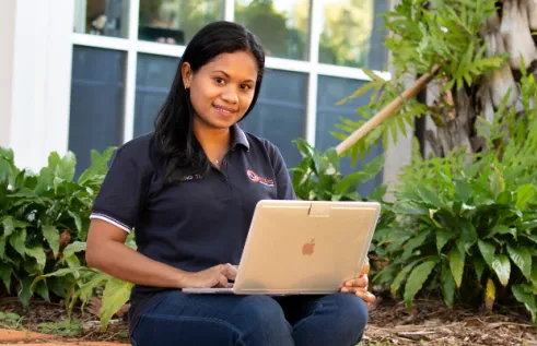 Merita - Public Health Student smiling at the camera
