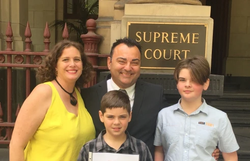 Mauro and his family