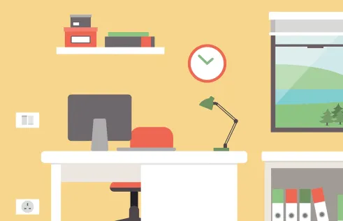 Illustration of a study space