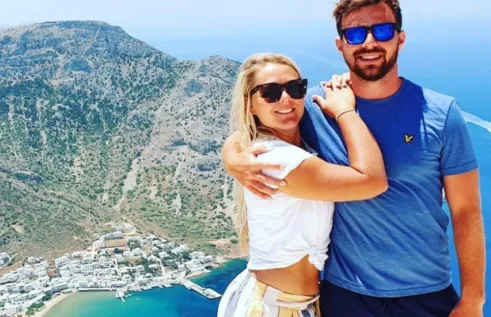 CDU student Lucy Lockhart with her partner