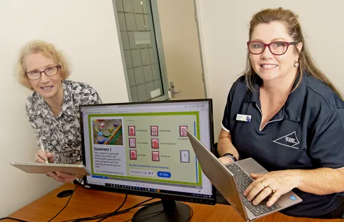 Denise Horvath and Jackie Wynne are part of CDU’s Learnline Development and Training team which helped the university earn a Blackboard Hall of Fame Award.