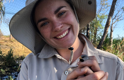 Brittany Hayword Brown on field studies trip in Northern Australia
