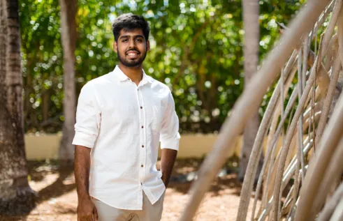 International student Nilesh