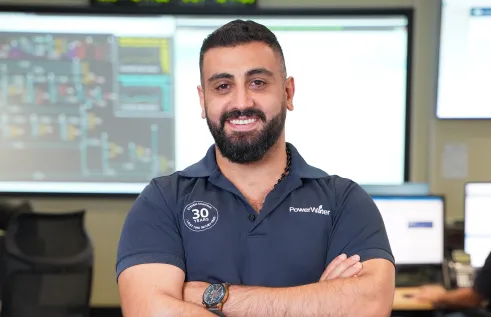 CDU engineering grad Mazloum Ahmad smiling at the camera