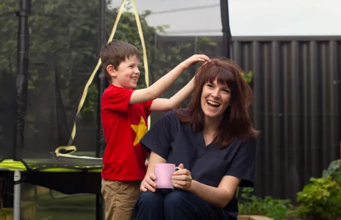 Talea landscape with son