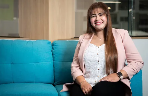 Saba Sadiq MBA graduate at work