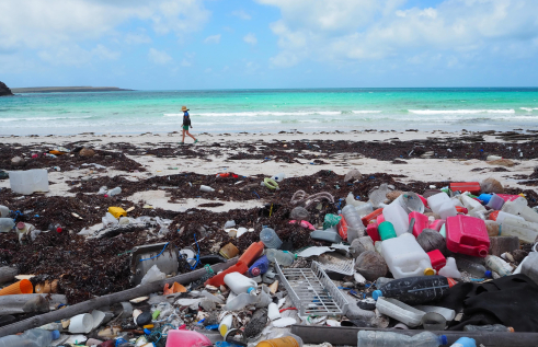 CDU researchers explore the piles of rubbish that continues to build on Wessel Islands beaches left scattered every wet season. 
