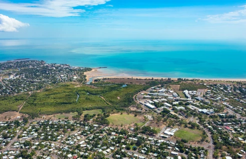 Aerial view of Casuarina campus