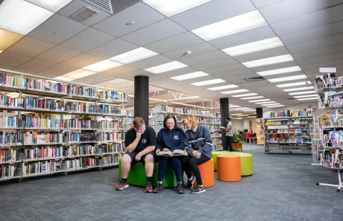 Students in Alice Springs Library