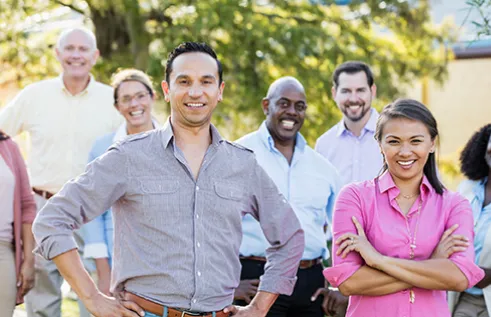 Group shot of staff members