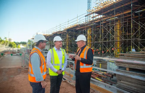 New developments in the construction of the CDU city campus.