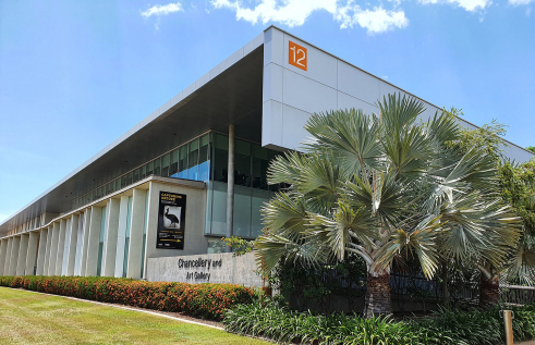 CDU Art Gallery, the Chancellery (Orange Building 12), Casuarina campus, Darwin