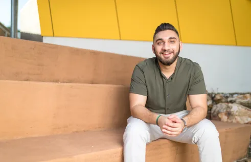 CDU student smiling at the camera