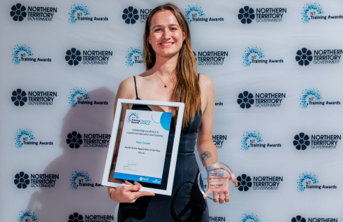 Charles Darwin University (CDU) student and instrumentation technician Mary Coulter will represent the NT for Apprentice of the Year at the 2022 Australian Training Awards.