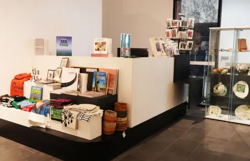 CDU Art Gallery gift shop display