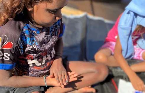 Young Children's University student in Alice Springs